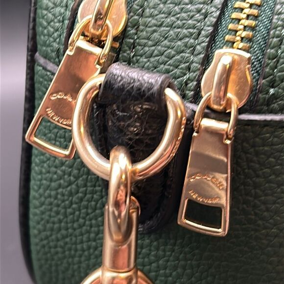 Coach Jes Ivy Green &  Black Crossbody Bag Carriage - Picture 12 of 13